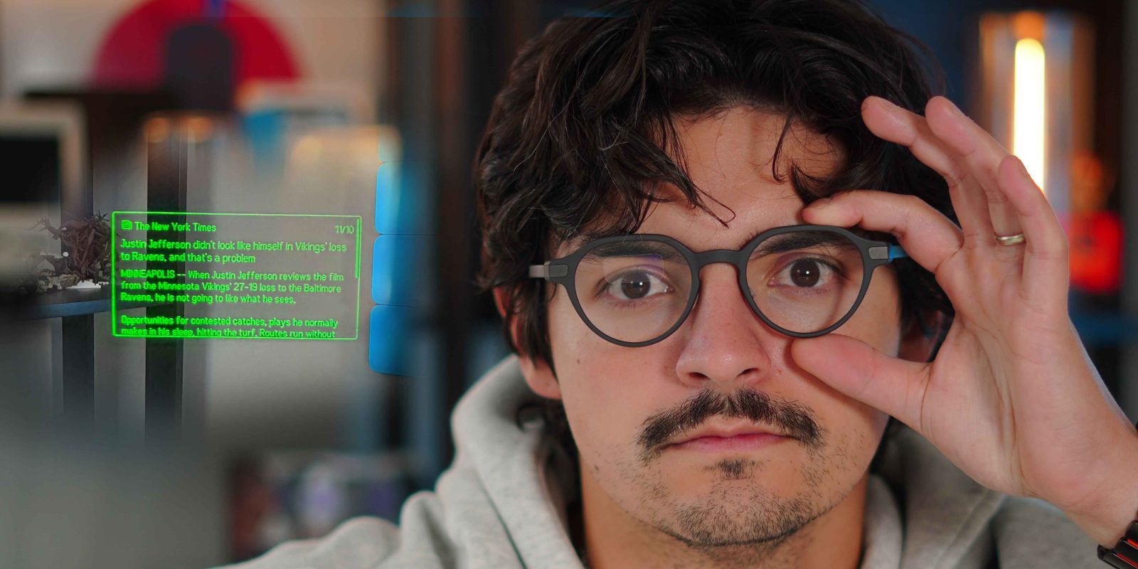 Even Realities G2 智能眼镜外观细节，展示轻量化机身与隐藏式触控帧