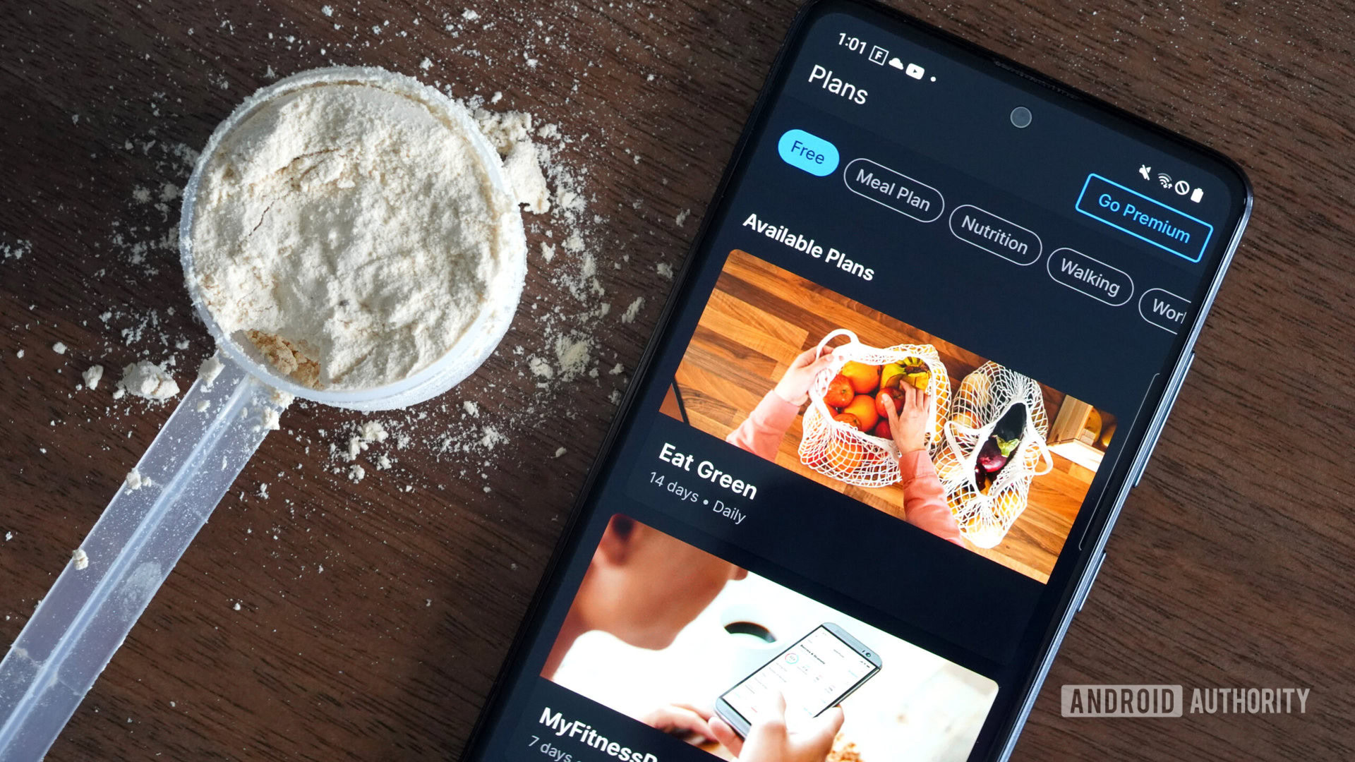 现有营养/健身应用示例界面